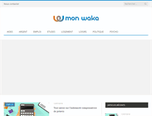 Tablet Screenshot of mon-waka.fr